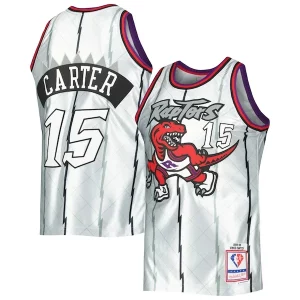 Premium Vince Carter Toronto Raptors 1998/99 Hardwood Classics 75th Anniversary Swingman Jersey Platinum