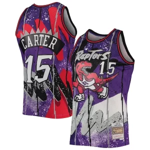 Premium Vince Carter Toronto Raptors Hardwood Classics 1998/99 Hyper Hoops Swingman Jersey Purple