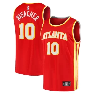 Cool Zaccharie Risacher Atlanta Hawks Youth 2024 NBA Draft Fast Break Player Jersey Icon Edition Red