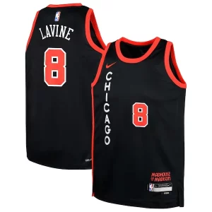 Premium Zach LaVine Chicago Bulls Nike Youth Swingman Replica Jersey City Edition Black