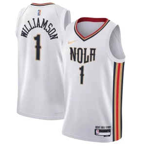 Premium Zion Williamson New Orleans Pelicans Nike Youth Swingman Jersey City Edition White