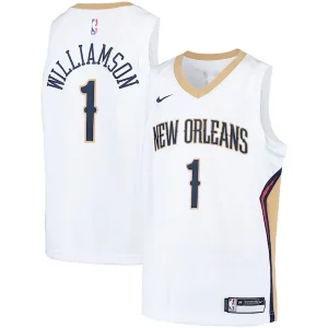 Premium Zion Williamson New Orleans Pelicans Nike Youth Swingman Player Jersey Association Edition White/Navy