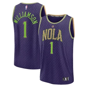 Gorgeous Zion Williamson New Orleans Pelicans 2024/25 Fast Break Player Jersey City Edition Purple