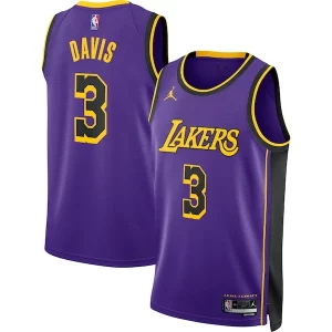 Stunning Anthony Davis Los Angeles Lakers Jordan Brand Unisex Swingman Jersey Statement Edition Purple