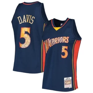 Stunning Baron Davis Golden State Warriors 2006/07 Hardwood Classics NBA 75th Anniversary Diamond Swingman Jersey Royal