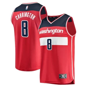 Impressive Carlton Carrington Washington Wizards Fast Break Replica Player Jersey Icon Edition Red