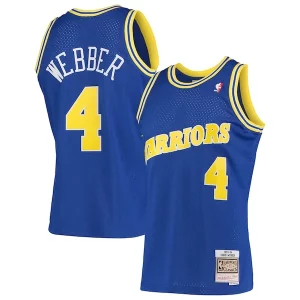 Stunning Chris Webber Golden State Warriors 1993/94 Hardwood Classics Swingman Jersey Royal