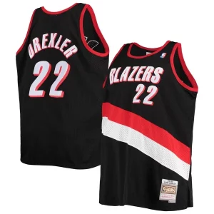 Stunning Clyde Drexler Portland Trail Blazers 1991/92 Big & Tall Hardwood Classics Swingman Jersey Black