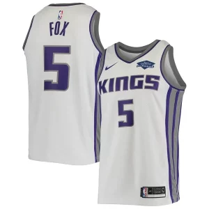 Stunning De'Aaron Fox Sacramento Kings Nike Swingman Player Jersey Association Edition White