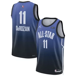 Stunning DeMar DeRozan Jordan Brand 2023 NBA All Star Game Swingman Jersey Blue