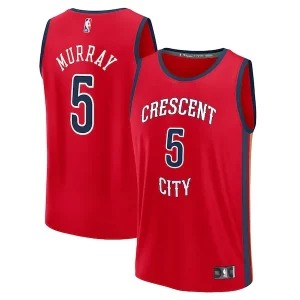 Cool Dejounte Murray New Orleans Pelicans Youth Fast Break Replica Player Jersey Statement Edition Red