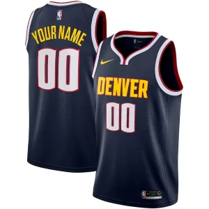 Stunning Denver Nuggets Nike 2022/23 Swingman Custom Jersey Icon Edition Navy