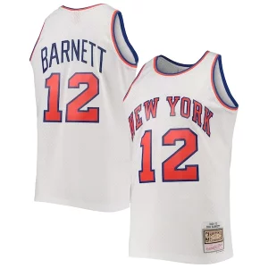 Stunning Dick Barnett New York Knicks 1969/70 Hardwood Classics Swingman Jersey White