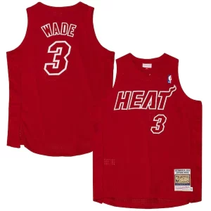 Stunning Dwyane Wade Miami Heat 2012 Authentic Player Jersey Scarlet