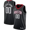Stunning Houston Rockets Jordan Brand Swingman Custom Jersey Statement Edition Black
