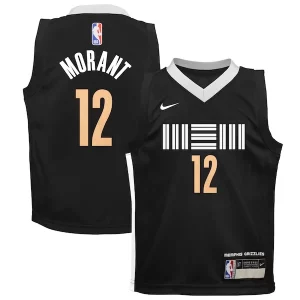Stunning Ja Morant Memphis Grizzlies Nike Toddler Swingman Replica Jersey City Edition Black