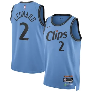 Stunning Kawhi Leonard LA Clippers Nike Unisex 2024/25 Swingman Player Jersey City Edition Light Blue