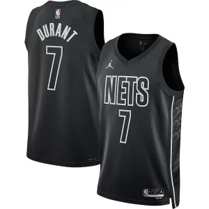 Impressive Kevin Durant Brooklyn Nets Jordan Brand Unisex Swingman Jersey Statement Edition Black