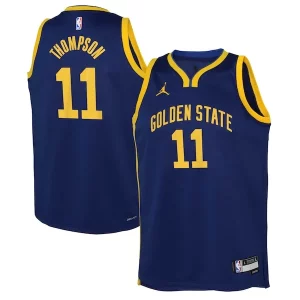 Stunning Klay Thompson Golden State Warriors Jordan Brand Youth Swingman Jersey Statement Edition Blue