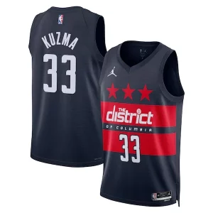 Stunning Kyle Kuzma Washington Wizards Jordan Brand Unisex 2024/25 Swingman Jersey Statement Edition Navy