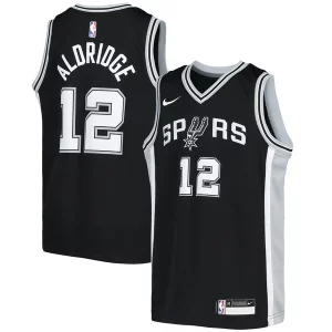 Stunning LaMarcus Aldridge San Antonio Spurs Nike Youth Swingman Jersey Icon Edition Black