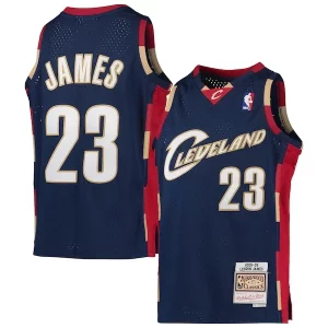 Stunning LeBron James Cleveland Cavaliers Youth 2008 09 Hardwood Classics Swingman Jersey Navy