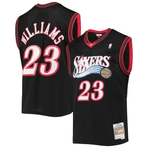 Stunning Lou Williams Philadelphia 76ers 2005/06 Hardwood Classics Swingman Jersey Black