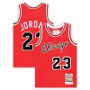 Stunning Michael Jordan Chicago Bulls Preschool Hardwood Classics 1984/85 Authentic Swingman Jersey Red