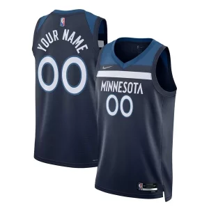 Stunning Minnesota Timberwolves Nike 2021/22 Diamond Swingman Custom Jersey Icon Edition Navy