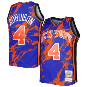 Stunning Nate Robinson New York Knicks 2005/06 Hardwood Classics Marble Swingman Jersey Blue