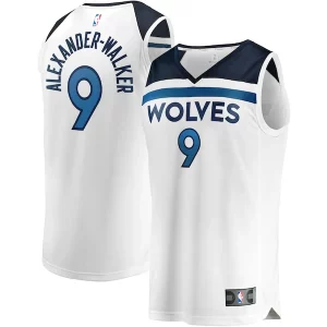 Stunning Nickeil Alexander Walker Minnesota Timberwolves Youth Fast Break Replica Player Jersey Association Edition White