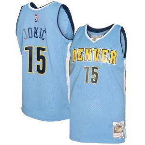 Stunning Nikola Jokic Denver Nuggets 2016/17 Swingman Jersey Light Blue