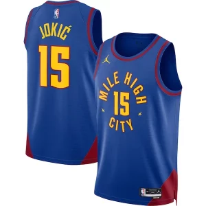 Stunning Nikola Jokic Denver Nuggets Jordan Brand Unisex Swingman Jersey Statement Edition Blue