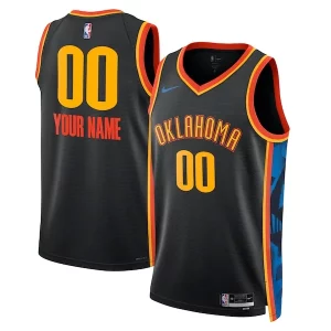 Stunning Oklahoma City Thunder Nike Unisex 2024/25 Custom Swingman Jersey City Edition Black