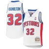 Stunning Richard Hamilton Detroit Pistons Youth 2003/04 Hardwood Classics Swingman Jersey White