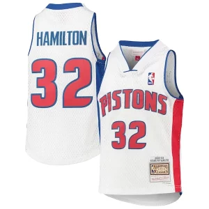 Stunning Richard Hamilton Detroit Pistons Youth 2003/04 Hardwood Classics Swingman Jersey White