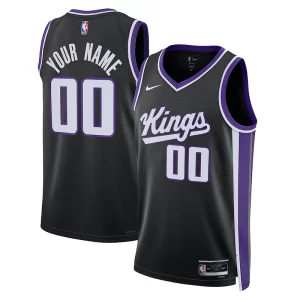 Stunning Sacramento Kings Nike Unisex Swingman Custom Jersey Icon Edition Black