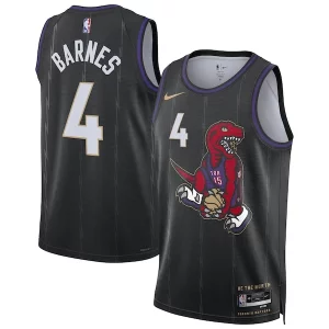 Stunning Scottie Barnes Toronto Raptors Nike Unisex 2024/25 Swingman Player Jersey City Edition Black
