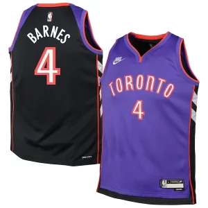 Stunning Scottie Barnes Toronto Raptors Nike Youth 2024/25 Swingman Jersey Purple Classic Edition