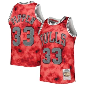 Stunning Scottie Pippen Chicago Bulls 1997/98 Galaxy Swingman Jersey Red