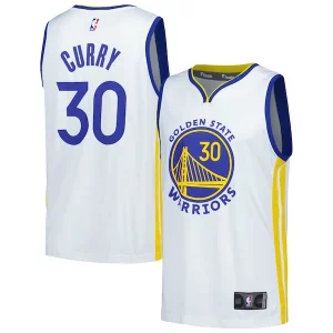 Stunning Stephen Curry Golden State Warriors Fast Break Replica Player Jersey Association Edition White