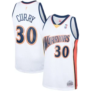 Stunning Stephen Curry Golden State Warriors Hardwood Classics Swingman Jersey White