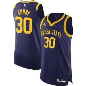 Stunning Stephen Curry Golden State Warriors Jordan Brand Authentic Player Jersey Statement Edition Royal