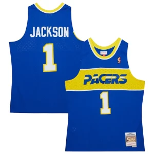 Stunning Stephen Jackson Indiana Pacers Hardwood Classics Swingman Jersey Royal