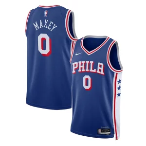 Stunning Tyrese Maxey Philadelphia 76ers Nike Unisex Swingman Jersey Association Edition Royal