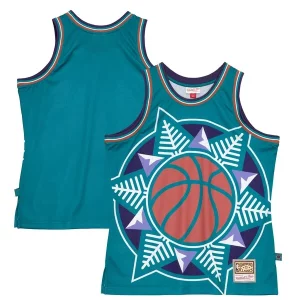 Stunning Utah Jazz Hardwood Classics Blown Out Fashion Jersey Turquoise