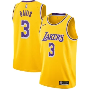 Stylish Anthony Davis Los Angeles Lakers Nike Swingman Jersey Gold Icon Edition