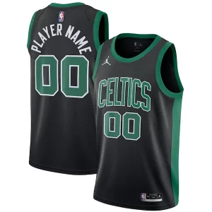 Stylish Boston Celtics Jordan Brand Swingman Custom Jersey Statement Edition Black