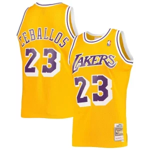 Stylish Cedric Ceballos Los Angeles Lakers 1994/95 Hardwood Classics Swingman Jersey Gold