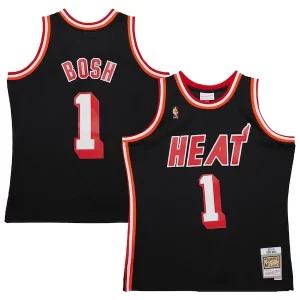 Stylish Chris Bosh Miami Heat 2013/14 Hardwood Classics Swingman Jersey Black